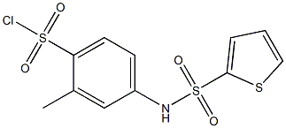 2-methyl-4-[(thien-2-ylsulfonyl)amino]benzenesulfonyl chloride Struktur