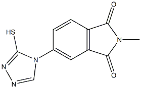 2-methyl-5-(3-sulfanyl-4H-1,2,4-triazol-4-yl)-2,3-dihydro-1H-isoindole-1,3-dione Struktur