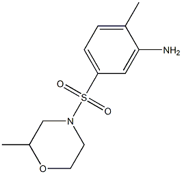 2-methyl-5-[(2-methylmorpholine-4-)sulfonyl]aniline Struktur