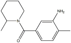 2-methyl-5-[(2-methylpiperidin-1-yl)carbonyl]aniline Struktur