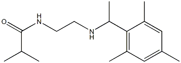 2-methyl-N-(2-{[1-(2,4,6-trimethylphenyl)ethyl]amino}ethyl)propanamide Struktur