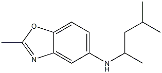 2-methyl-N-(4-methylpentan-2-yl)-1,3-benzoxazol-5-amine Struktur