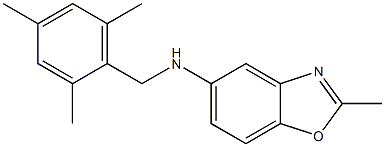 2-methyl-N-[(2,4,6-trimethylphenyl)methyl]-1,3-benzoxazol-5-amine Struktur