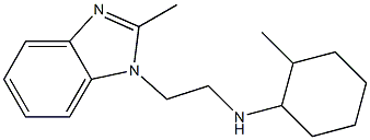 2-methyl-N-[2-(2-methyl-1H-1,3-benzodiazol-1-yl)ethyl]cyclohexan-1-amine Struktur