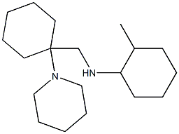 2-methyl-N-{[1-(piperidin-1-yl)cyclohexyl]methyl}cyclohexan-1-amine Struktur