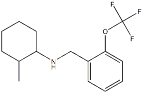 2-methyl-N-{[2-(trifluoromethoxy)phenyl]methyl}cyclohexan-1-amine Struktur