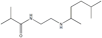 2-methyl-N-{2-[(5-methylhexan-2-yl)amino]ethyl}propanamide Struktur