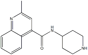 2-methyl-N-piperidin-4-ylquinoline-4-carboxamide Struktur