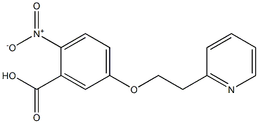 2-nitro-5-[2-(pyridin-2-yl)ethoxy]benzoic acid Struktur