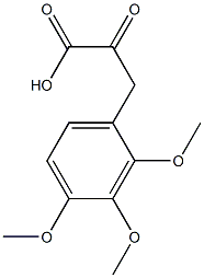 2-oxo-3-(2,3,4-trimethoxyphenyl)propanoic acid Struktur