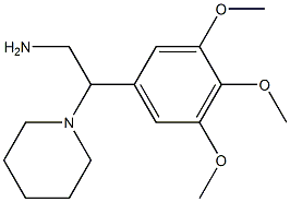 2-piperidin-1-yl-2-(3,4,5-trimethoxyphenyl)ethanamine Struktur