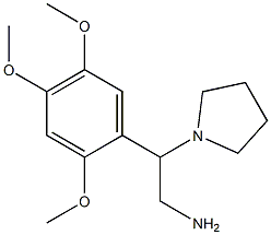 2-pyrrolidin-1-yl-2-(2,4,5-trimethoxyphenyl)ethanamine Struktur