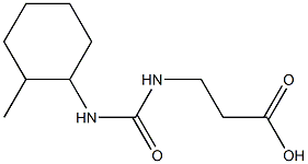 3-({[(2-methylcyclohexyl)amino]carbonyl}amino)propanoic acid Struktur