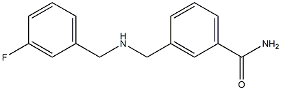 3-({[(3-fluorophenyl)methyl]amino}methyl)benzamide Struktur