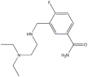 3-({[2-(diethylamino)ethyl]amino}methyl)-4-fluorobenzamide Struktur