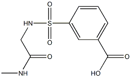 3-({[2-(methylamino)-2-oxoethyl]amino}sulfonyl)benzoic acid Struktur