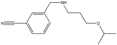 3-({[3-(propan-2-yloxy)propyl]amino}methyl)benzonitrile Struktur