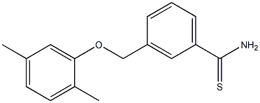 3-(2,5-dimethylphenoxymethyl)benzene-1-carbothioamide Struktur