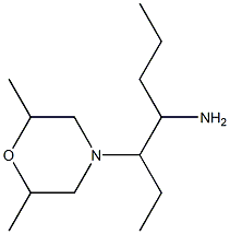 3-(2,6-dimethylmorpholin-4-yl)heptan-4-amine Struktur