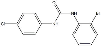 3-(2-bromophenyl)-1-(4-chlorophenyl)urea Struktur