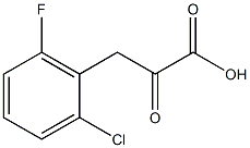 3-(2-chloro-6-fluorophenyl)-2-oxopropanoic acid Struktur