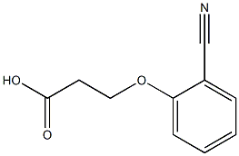 3-(2-cyanophenoxy)propanoic acid Struktur