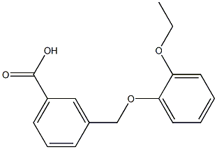 3-(2-ethoxyphenoxymethyl)benzoic acid Struktur