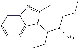 3-(2-methyl-1H-1,3-benzodiazol-1-yl)heptan-4-amine Struktur