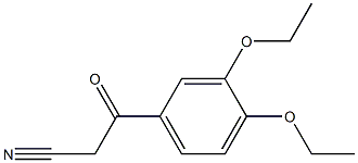 3-(3,4-diethoxyphenyl)-3-oxopropanenitrile Struktur