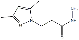 3-(3,5-dimethyl-1H-pyrazol-1-yl)propanehydrazide Struktur