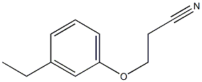 3-(3-ethylphenoxy)propanenitrile Struktur