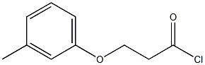 3-(3-methylphenoxy)propanoyl chloride Struktur