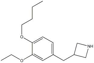 3-(4-butoxy-3-ethoxybenzyl)azetidine Struktur