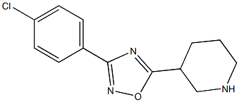 3-(4-chlorophenyl)-5-(piperidin-3-yl)-1,2,4-oxadiazole Struktur