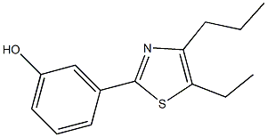 3-(5-ethyl-4-propyl-1,3-thiazol-2-yl)phenol Struktur