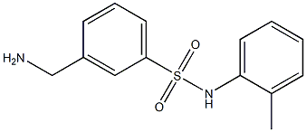 3-(aminomethyl)-N-(2-methylphenyl)benzene-1-sulfonamide Struktur