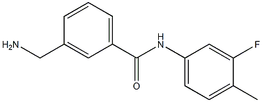 3-(aminomethyl)-N-(3-fluoro-4-methylphenyl)benzamide Struktur