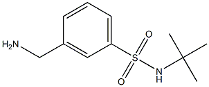 3-(aminomethyl)-N-(tert-butyl)benzenesulfonamide Struktur