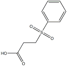 3-(benzenesulfonyl)propanoic acid Struktur