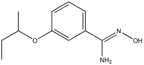 3-(butan-2-yloxy)-N'-hydroxybenzene-1-carboximidamide Struktur