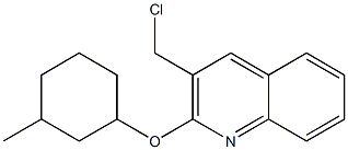 3-(chloromethyl)-2-[(3-methylcyclohexyl)oxy]quinoline Struktur