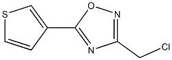 3-(chloromethyl)-5-(thiophen-3-yl)-1,2,4-oxadiazole Struktur