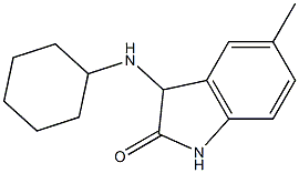 3-(cyclohexylamino)-5-methyl-2,3-dihydro-1H-indol-2-one Struktur