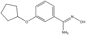 3-(cyclopentyloxy)-N'-hydroxybenzenecarboximidamide Struktur