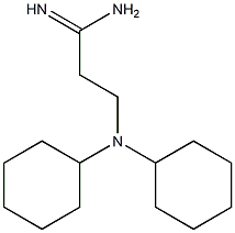 3-(dicyclohexylamino)propanimidamide Struktur