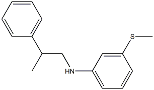 3-(methylsulfanyl)-N-(2-phenylpropyl)aniline Struktur