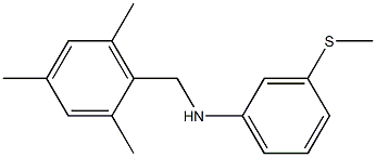 3-(methylsulfanyl)-N-[(2,4,6-trimethylphenyl)methyl]aniline Struktur