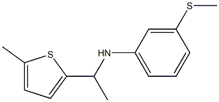 3-(methylsulfanyl)-N-[1-(5-methylthiophen-2-yl)ethyl]aniline Struktur