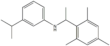 3-(propan-2-yl)-N-[1-(2,4,6-trimethylphenyl)ethyl]aniline Struktur