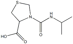 3-(propan-2-ylcarbamoyl)-1,3-thiazolidine-4-carboxylic acid Struktur